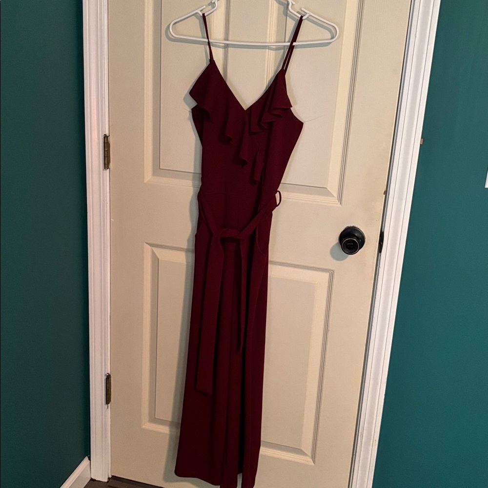 Emerald Sundae Deep Red Jumpsuit